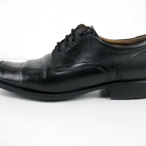Ecco - 4 Eye Black Leather Oxford Shoes Sz 12 main image 8